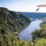公寓 Traumblick Auf Die Moselschleife, 2 Balkone, Ferienhaus Weitblick, Piesport, 皮斯波特